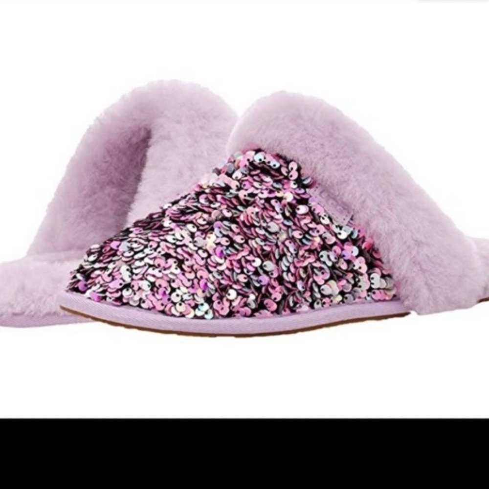 RARE UGG Scuffette II Stellar Sequin Shearling Slipper LAST PAIR Size 7 - Picture 6 of 15
